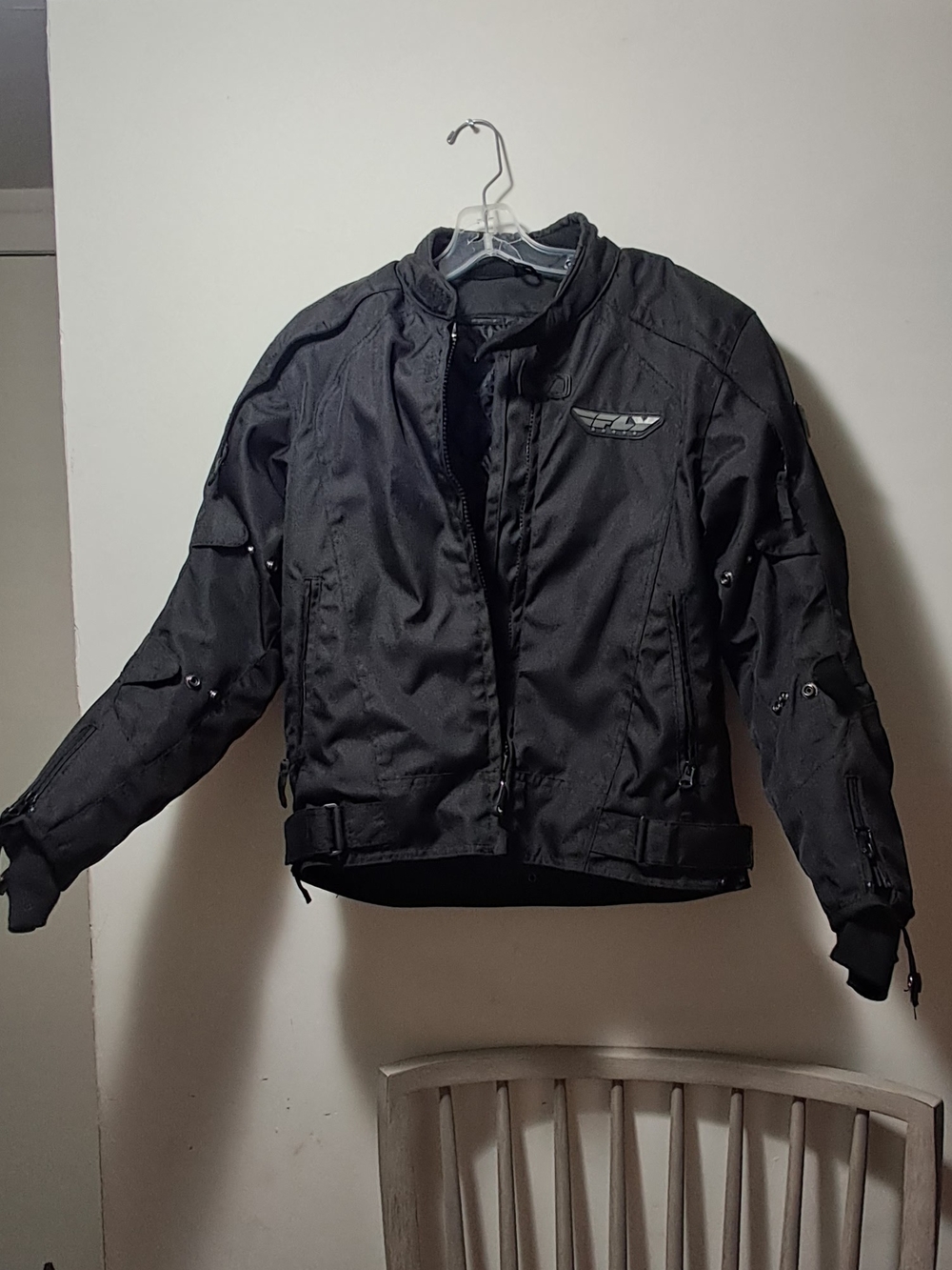 Black Women's Motorcycle Textile Jacket